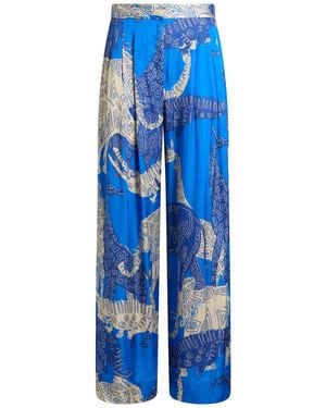 Ottod'Ame Pants Viscose - Blue