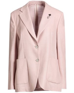 Lardini Blazer Wool, Linen, Silk - Pink