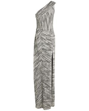Missoni Light Maxi Dress Viscose, Metal Fiber - White