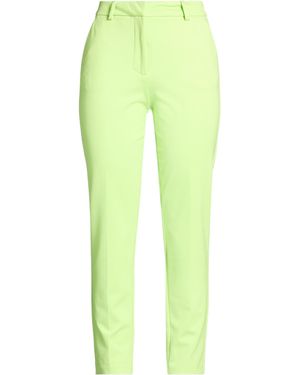 Liviana Conti Lime Trousers Cotton, Polyamide, Elastane - Yellow