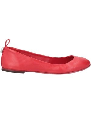 The Attico Ballet Flats Leather - Red