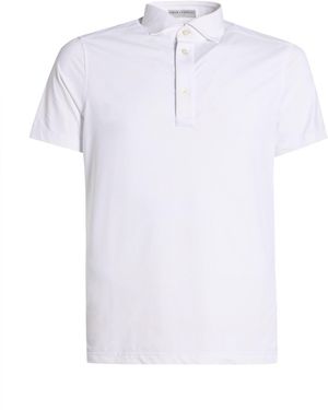 Ghirardelli Polo Shirt Polyamide, Elastane - White