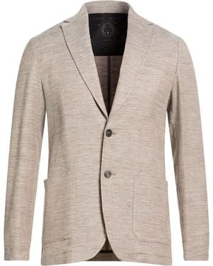 T-jacket By Tonello Blazer Cotton, Linen, Elastane - Natural