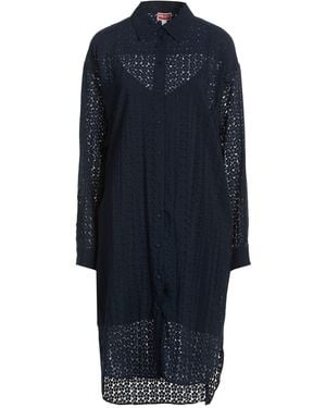 KENZO Midi Dress Viscose, Polyester - Blue