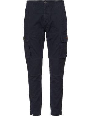 Aeronautica Militare Trousers Cotton, Elastane - Blue