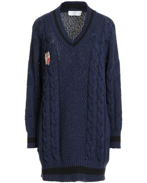 MR & MRS Sweater Cotton, Silk - Blue