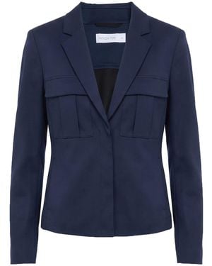 Patrizia Pepe Blazer Cotton, Elastane - Blue