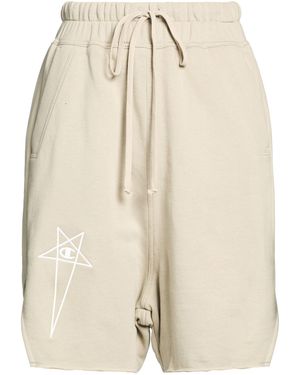 Rick Owens X Champion Light Shorts & Bermuda Shorts Cotton - Natural