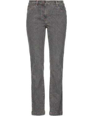 Etro Charcoal Jeans Cotton, Elastane - Gray