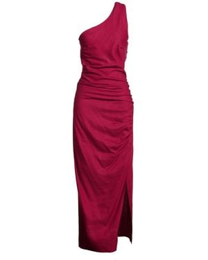 ViCOLO Maxi Dress Linen, Viscose - Red