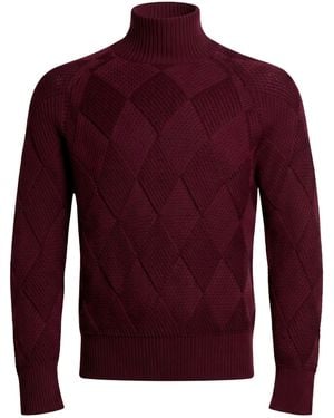 Alpha Studio Rollkragenpullover - Rot