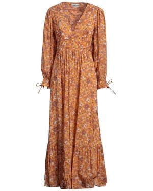 Antik Batik Maxi Dress Cotton - Brown