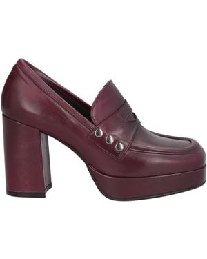 Carmens Plum Loafers Leather - Purple