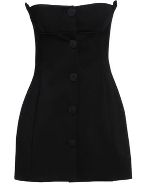The Attico Mini Dress Virgin Wool, Elastane, Polyester - Black