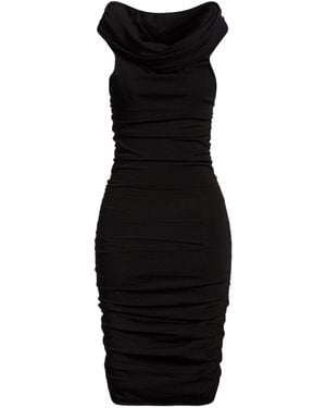KHAITE Mini Dress Viscose, Polyester, Polyamide - Black