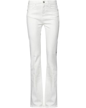 Pinko Pants Cotton, Rubber - White