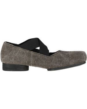 Uma Wang Khaki Ballet Flats Textile Fibers - Gray