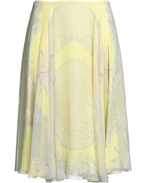 Versace Midi Skirt Acetate, Silk - Yellow