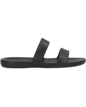 The Row Sandals Rubber - Black