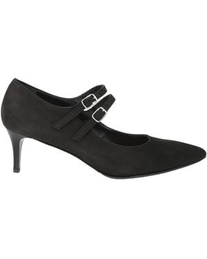 Bruglia Court Shoes Leather - Black