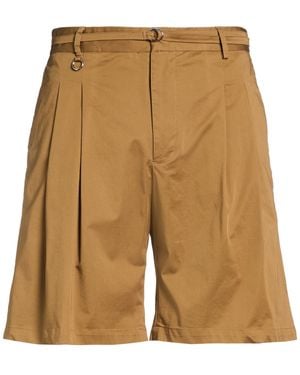 GOLDEN CRAFT 1957 Khaki Shorts & Bermuda Shorts Cotton, Elastane - Natural