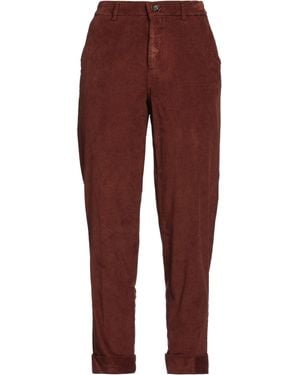 Berwich Chocolate Pants Viscose, Cotton, Elastane - Red
