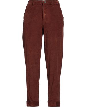 Berwich Chocolate Pants Viscose, Cotton, Elastane - Red
