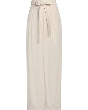 Malloni Ivory Pants Viscose - White