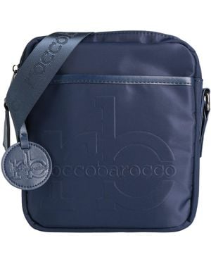 Roccobarocco Cross-Body Bag Textile Fibers - Blue