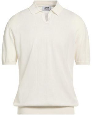Alpha Studio Pullover - Blanc