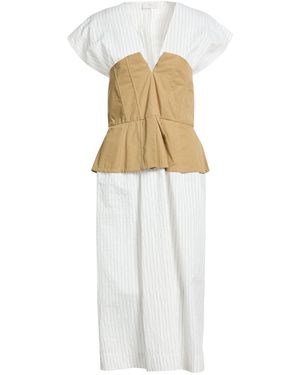 HOPE SKY Midi Dress Cotton, Polyamide, Polyester - White