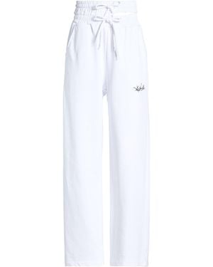 Gaelle Paris Pants Cotton, Polyester, Elastane - White