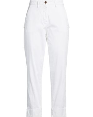 Mason's Pants Cotton, Polyester, Elastane - White