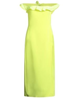 David Koma Midi Dress Acetate, Viscose, Elastane - Yellow