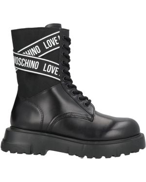 ショートブーツ・ブーティ LOVE MOSCHINO Woman Flat ankle boots Black JA24334G1FIA9 00A LOVE MOSCHINO: Flat ankle boots woman - Black | Love