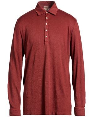 Massimo Alba Polo Shirt Linen - Red