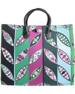 PUCCI Mauve Handbag Textile Fibres - Green