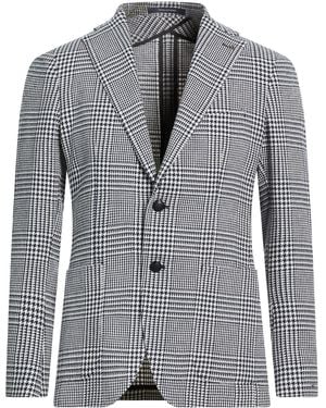 Tagliatore Blazer Cotton, Polyester, Linen, Elastane - Grey