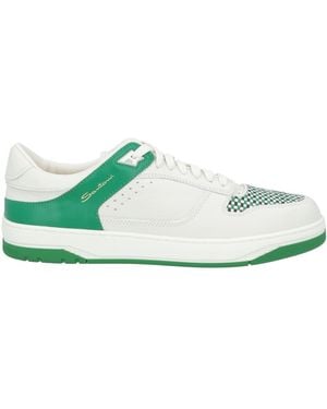 Santoni Trainers Leather - Green