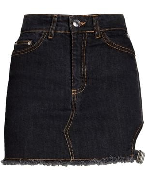 Gcds Denim Skirt Cotton, Elastane - Black