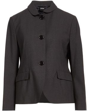 Aspesi Charcoal Blazer Virgin Wool, Polyamide, Elastane - Black