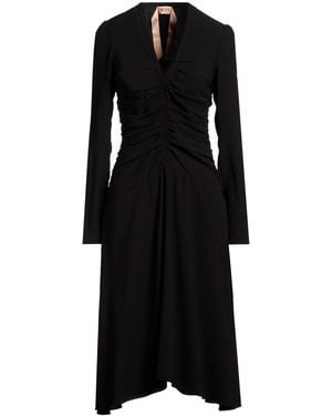 N°21 Midi-Kleid - Schwarz
