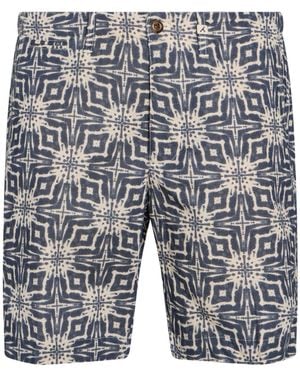 Myths Shorts & Bermuda Shorts Linen, Cotton - Blue