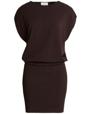 ViCOLO Dark Mini Dress Viscose, Polyester - Black