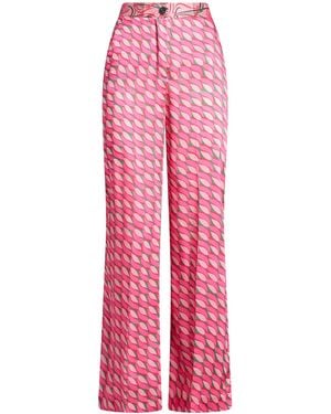 Liu Jo Fuchsia Trousers Polyester - Pink