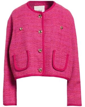 Ba&sh Fuchsia Jacket Cotton, Polyester, Wool, Acrylic, Viscose - Pink