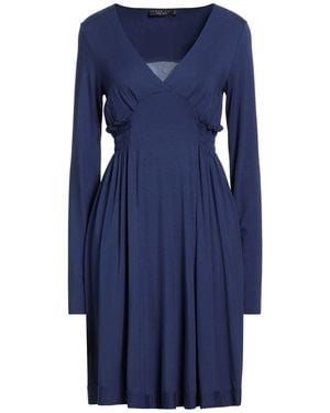 Twinset Mini Dress Viscose, Elastane - Blue