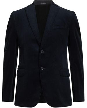 Emporio Armani Midnight Blazer Cotton - Blue