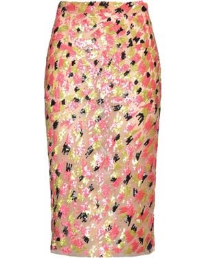 Elisabetta Franchi Gonna Midi - Rosso