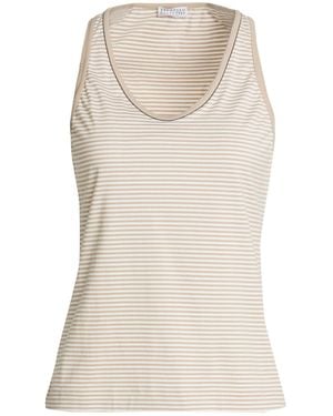 Brunello Cucinelli Camiseta De Tirantes - Neutro